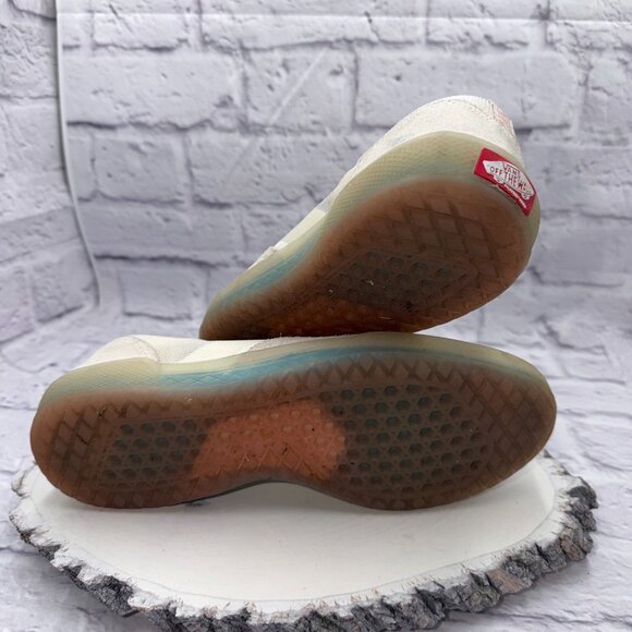 Vans Off The Wall AVE Pro Skateboard Shoe White Pink MENS 8.5 Women 10 - Picture 9 of 11